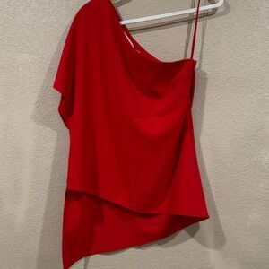 Alice + Olivia Vibrant Red Top